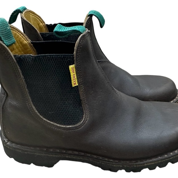 JIM GREEN STOCKMAN LEATHER SLIP ON BOOTS BROWN MENS SIZE 11 US / 10 UK READ - Picture 3 of 9